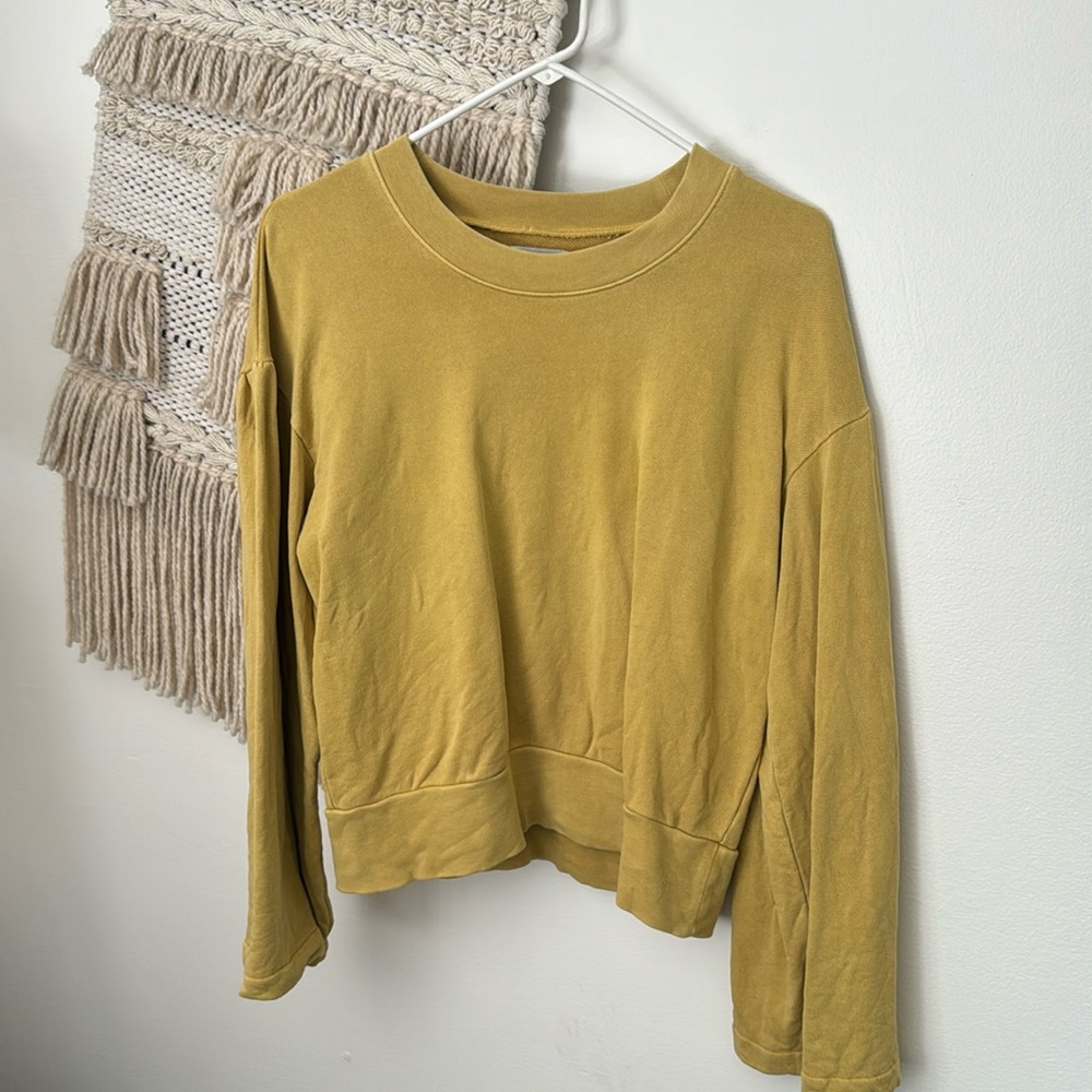 Madewell Mustard Yellow Sweatshirt